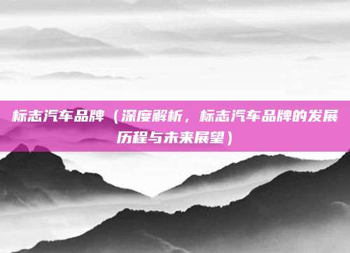 标志汽车品牌(深度解析,标志汽车品牌的发展历程与未来展望)
