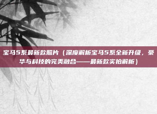 宝马5系最新款照片(深度解析宝马5系全新升级,豪华与科技的完美融合——最新款实拍解析)