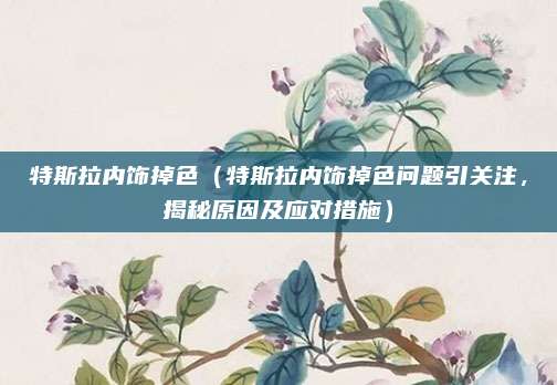 特斯拉内饰掉色(特斯拉内饰掉色问题引关注,揭秘原因及应对措施)