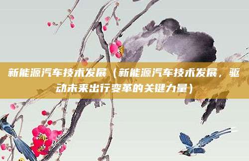 新能源汽车技术发展（新能源汽车技术发展，驱动未来出行变革的关键力量）