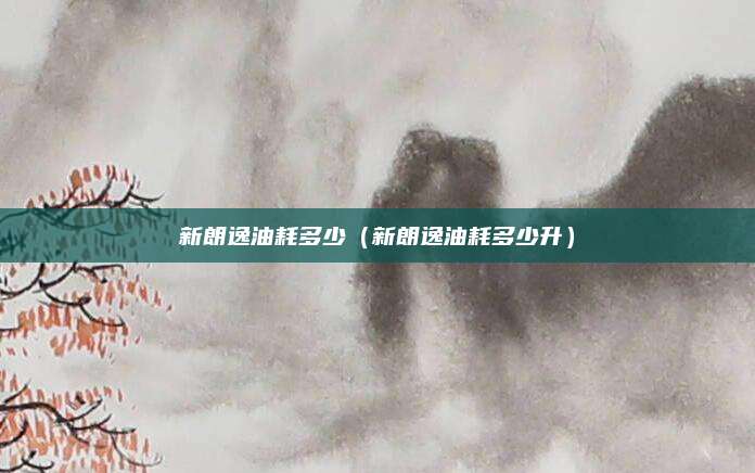 新朗逸油耗多少(新朗逸油耗多少升)