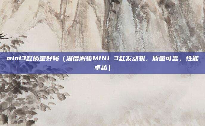 mini3缸质量好吗(深度解析MINI 3缸发动机,质量可靠,性能卓越)