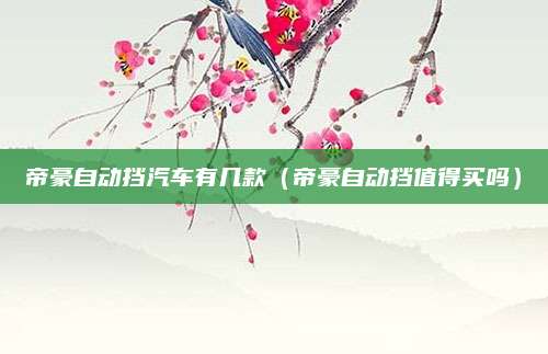 帝豪自动挡汽车有几款(帝豪自动挡值得买吗)
