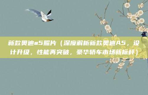 新款奥迪a5照片(深度解析新款奥迪A5,设计升级,性能再突破,豪华轿车市场新标杆)