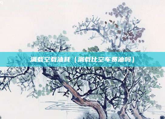 满载空载油耗(满载比空车费油吗)