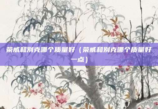 荣威和别克哪个质量好(荣威和别克哪个质量好一点)