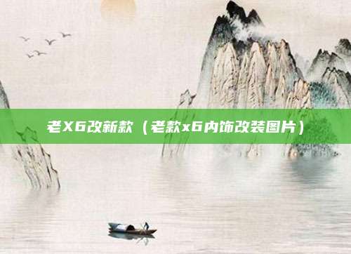 老X6改新款(老款x6内饰改装图片)