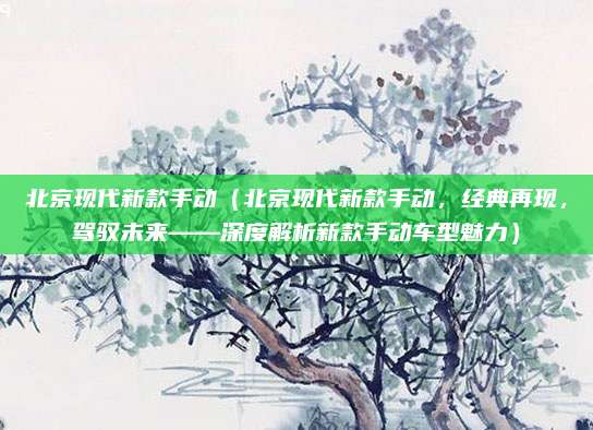 北京现代新款手动(北京现代新款手动,经典再现,驾驭未来——深度解析新款手动车型魅力)