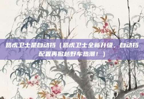 路虎卫士是自动挡(路虎卫士全新升级,自动挡配置再掀越野车热潮!)