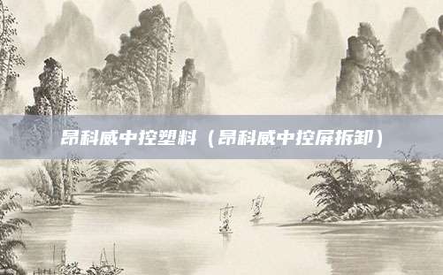 昂科威中控塑料(昂科威中控屏拆卸)