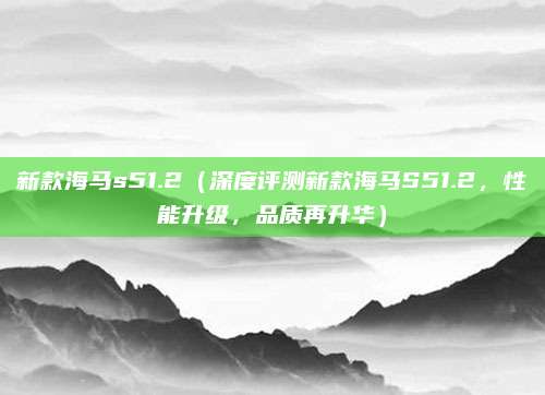 新款海马s51.2（深度评测新款海马S51.2，性能升级，品质再升华）