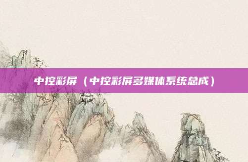 中控彩屏(中控彩屏多媒体系统总成)