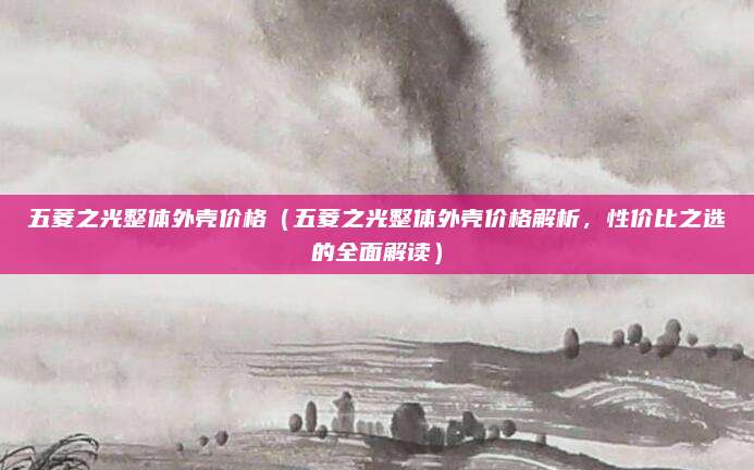 五菱之光整体外壳价格(五菱之光整体外壳价格解析,性价比之选的全面解读)