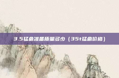 3.5猛禽准备质量多少(35t猛禽价格)