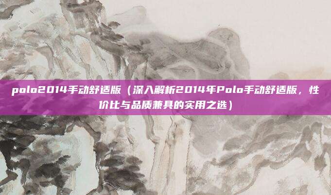 polo2014手动舒适版(深入解析2014年Polo手动舒适版,性价比与品质兼具的实用之选)
