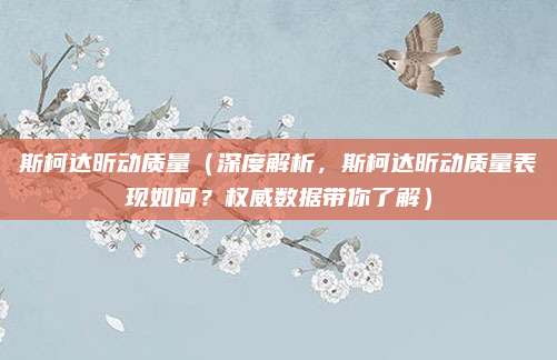 斯柯达昕动质量(深度解析,斯柯达昕动质量表现如何?权威数据带你了解)
