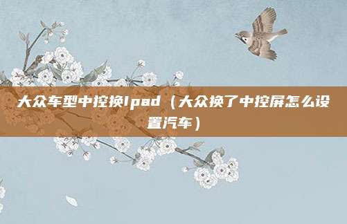 大众车型中控换Ipad(大众换了中控屏怎么设置汽车)