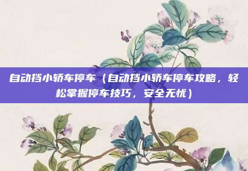 自动挡小轿车停车（自动挡小轿车停车攻略，轻松掌握停车技巧，安全无忧）