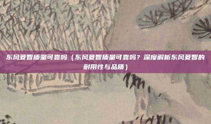 东风菱智质量可靠吗（东风菱智质量可靠吗？深度解析东风菱智的耐用性与品质）