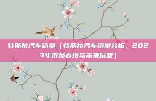 特斯拉汽车销量（特斯拉汽车销量分析，2023年市场表现与未来展望）