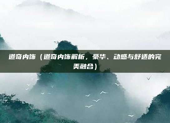 道奇内饰（道奇内饰解析，豪华、动感与舒适的完美融合）