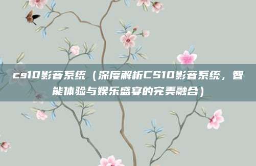 cs10影音系统（深度解析CS10影音系统，智能体验与娱乐盛宴的完美融合）
