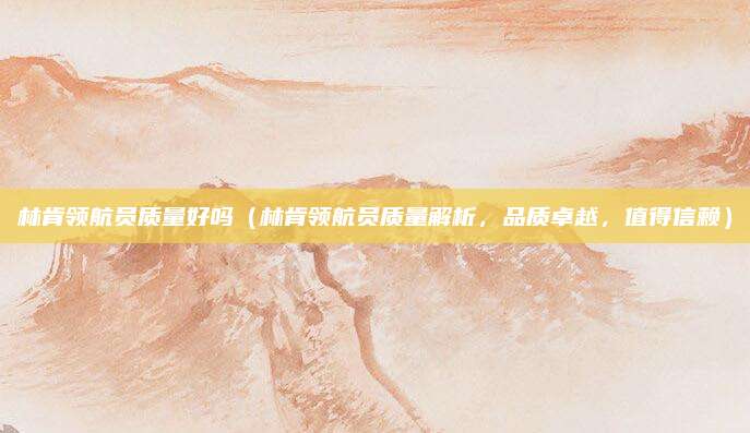 林肯领航员质量好吗（林肯领航员质量解析，品质卓越，值得信赖）