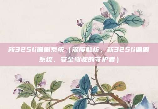 新325li偏离系统（深度解析，新325li偏离系统，安全驾驶的守护者）