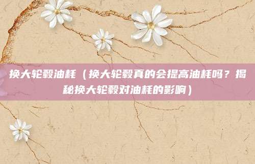 换大轮毂油耗（换大轮毂真的会提高油耗吗？揭秘换大轮毂对油耗的影响）