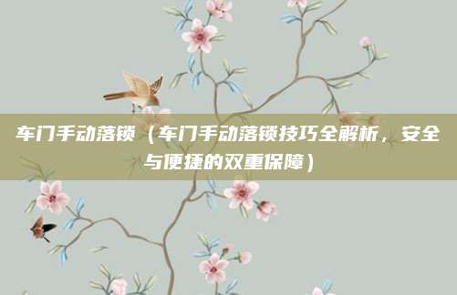 车门手动落锁（车门手动落锁技巧全解析，安全与便捷的双重保障）