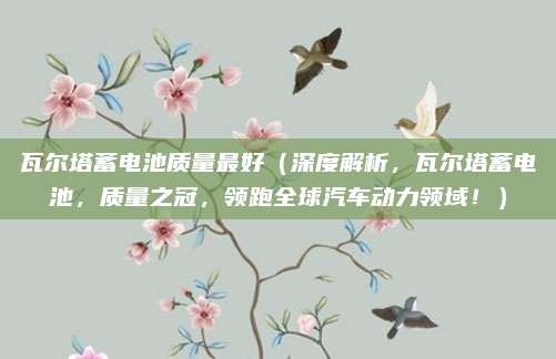 瓦尔塔蓄电池质量最好（深度解析，瓦尔塔蓄电池，质量之冠，领跑全球汽车动力领域！）