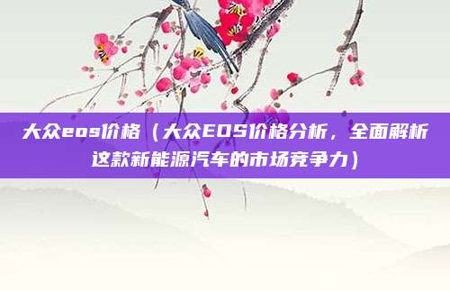 大众eos价格（大众EOS价格分析，全面解析这款新能源汽车的市场竞争力）