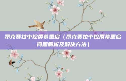 昂克赛拉中控屏幕重启（昂克赛拉中控屏幕重启问题解析及解决方法）