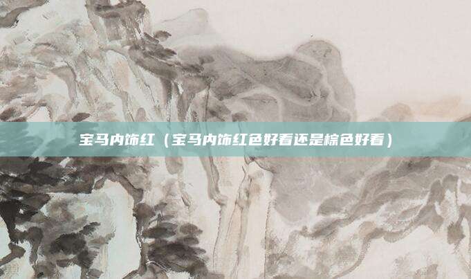 宝马内饰红(宝马内饰红色好看还是棕色好看)