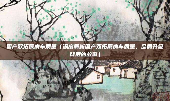 国产双拓展房车质量（深度解析国产双拓展房车质量，品质升级背后的故事）