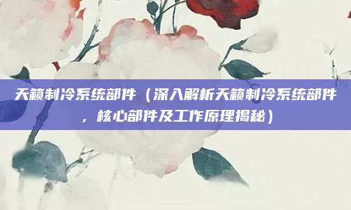 天籁制冷系统部件（深入解析天籁制冷系统部件，核心部件及工作原理揭秘）