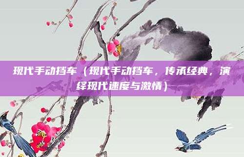 现代手动挡车（现代手动挡车，传承经典，演绎现代速度与激情）