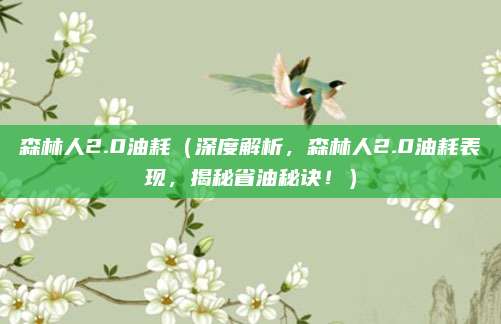森林人2.0油耗（深度解析，森林人2.0油耗表现，揭秘省油秘诀！）