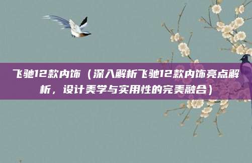 飞驰12款内饰（深入解析飞驰12款内饰亮点解析，设计美学与实用性的完美融合）