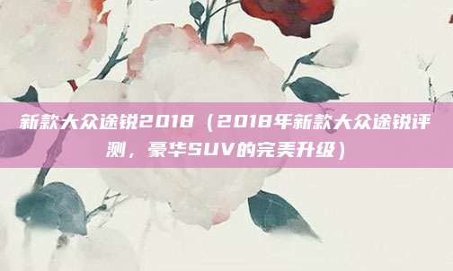 新款大众途锐2018（2018年新款大众途锐评测，豪华SUV的完美升级）