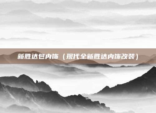 新胜达包内饰(现代全新胜达内饰改装)