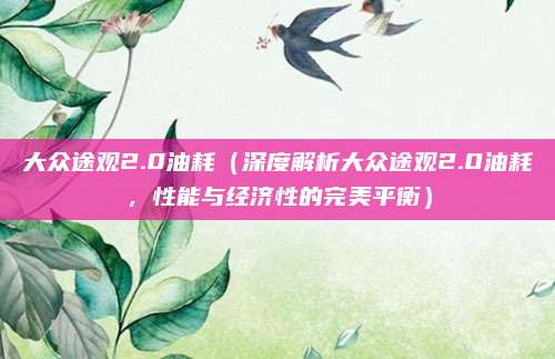 大众途观2.0油耗（深度解析大众途观2.0油耗，性能与经济性的完美平衡）