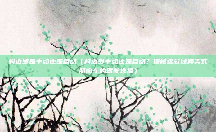 科迈罗是手动还是自动（科迈罗手动还是自动？揭秘这款经典美式肌肉车的驾驶选择）
