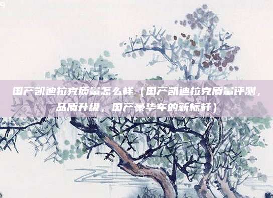 国产凯迪拉克质量怎么样（国产凯迪拉克质量评测，品质升级，国产豪华车的新标杆）