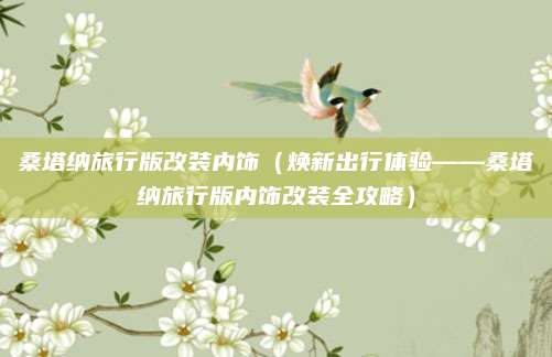 桑塔纳旅行版改装内饰（焕新出行体验——桑塔纳旅行版内饰改装全攻略）