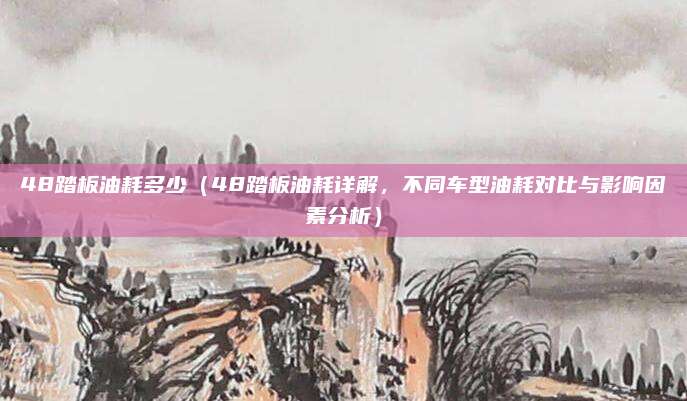 48踏板油耗多少（48踏板油耗详解，不同车型油耗对比与影响因素分析）