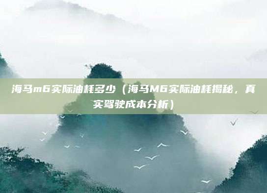 海马m6实际油耗多少（海马M6实际油耗揭秘，真实驾驶成本分析）