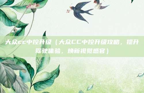 大众cc中控升级（大众CC中控升级攻略，提升驾驶体验，焕新视觉感官）