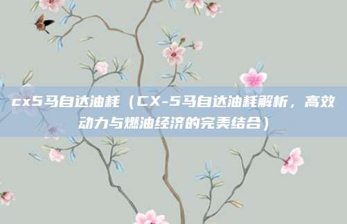 cx5马自达油耗（CX-5马自达油耗解析，高效动力与燃油经济的完美结合）