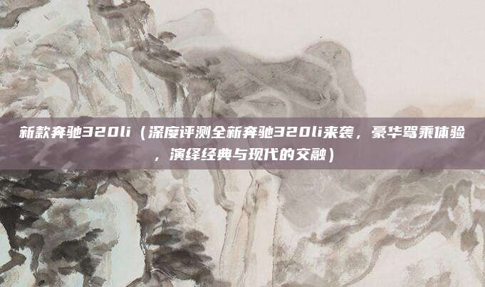 新款奔驰320li（深度评测全新奔驰320li来袭，豪华驾乘体验，演绎经典与现代的交融）